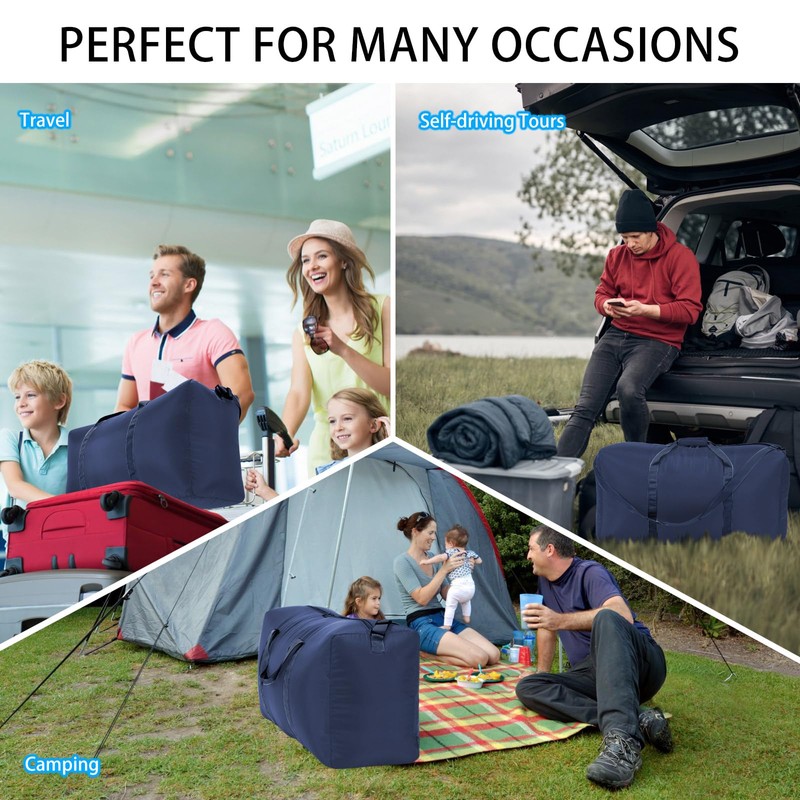 32.5 inch Large Travel Duffel Bag,100L Over-Sized Luggage Duffle with