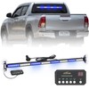 XRIDONSEN 35 inch Blue White Traffic Advisor Light Bar 48