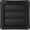 Deflecto Supurr-Vent Louvered Hood, Black - 4" Diameter
