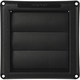 Deflecto Supurr-Vent Louvered Hood, Black - 4" Diameter