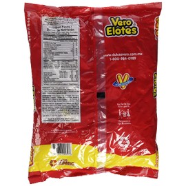 Vero Elotes Paletas Sabor Fresa Con Chile Mexican Hard Candy Chili Pops 40 Pcs