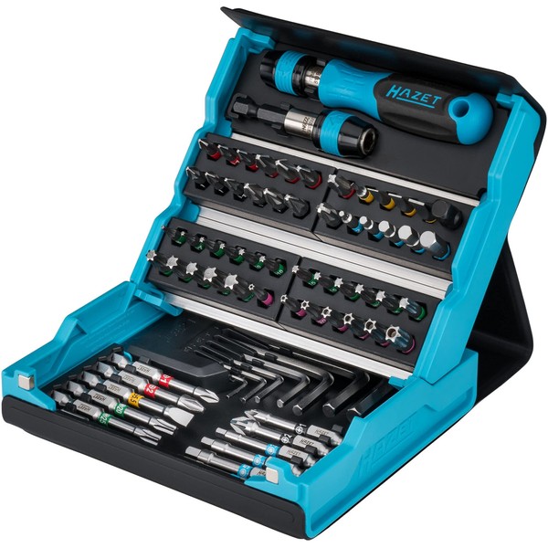 HAZET 2200SC-1 Screwdriver Bit Set, Smart Case, Hazette Blue, 69