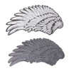 Tiardey Large Angel Wings Sequin Patches Iron on Sew on