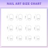 24 Pcs Purple Ripple Press-On Nails – Short Almond French-Tip