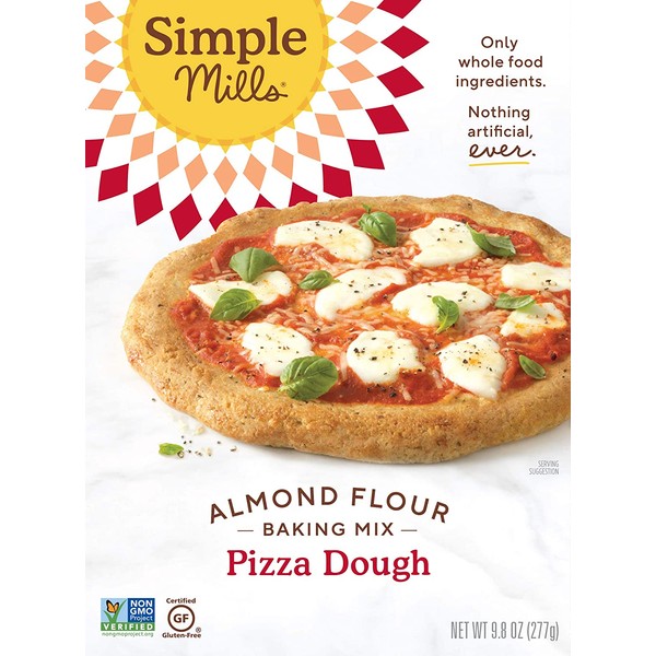 Simple Mills Almond Flour, Cauliflower Pizza Dough Mix, Gluten Free, Made with whole foods, (Packaging May Vary)