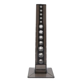 Acrylic Pen Display Stand Flexible Keep Tidy Multifunctional Eyebrow Pen Stand for Home Office Dark Brown