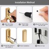 5 PCS Foldable Gold Wall Hooks,Modern Minimalist Clothes Hooks Invisible