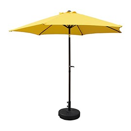 International Caravan St. Kitts Aluminum 9-foot Patio Umbrella - Yellow