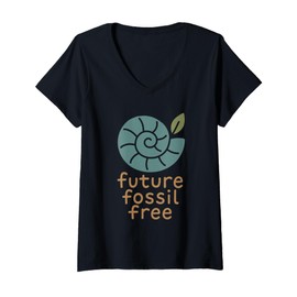 Womens Plastic Free Eco Friendly Zero Waste Sustainable Green V-Neck T-Shirt