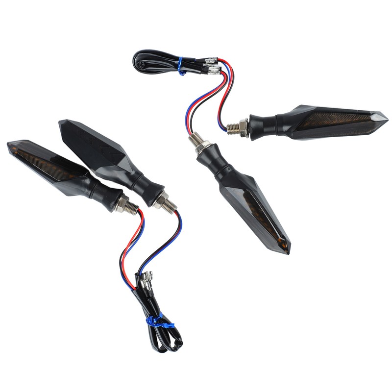 4Pcs Motorcycle Turn Signal Light 12LED 12V Universal Sequential Indicator