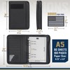 WYNEX Tactical Notebook Padfolio Ring Binder with 80 Sheets, Zipper