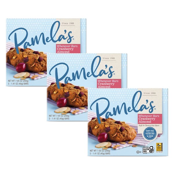 Pamela's Products sin gluten cada vez que las barras