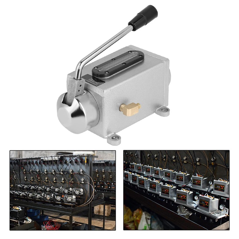 AUNMAS Manual Lubrication Pump 500CC with Dual Outlet, CNC Machine