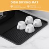 Coffee Mat, 2-in-1 Silicone Bar Mat with Detachable Dish Drying