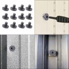 PEUTIER 12pcs Replacement Bolt Accessory, Storage Plastic Sheds Replacement Screws