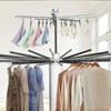 MEILANHUI 4-Legged Foldable Clothes Drying Rack with Wheels, Portable Large