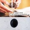 Silwy® Magnetic Hook "Clever" Black with Metal Nano Gel Pad