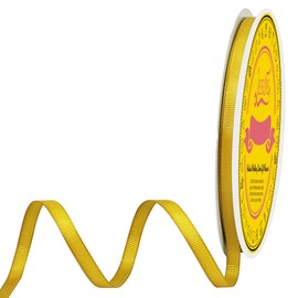 Maize Yellow Grosgrain Ribbon 1/4 inch X 50 Yards Maize Yellow Ribbon for Gift Package Wrapping Wreath Baby Shower and Other Projects