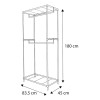 Home Organizador Closet Armable Acero Inoxidable Uso Rudo