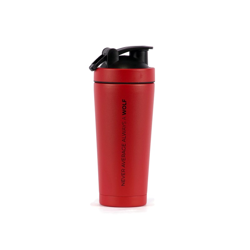 WOLFpak Shaker (Savage Red Shaker) 24oz Protein Shaker Bottle for