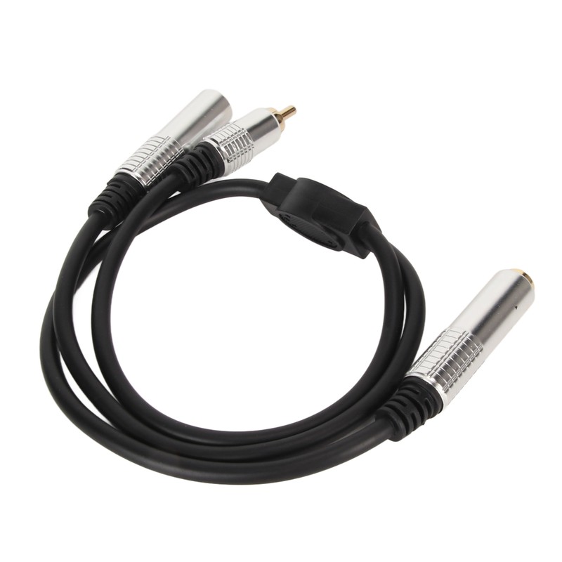 6.35mm Female to 6.35mm Female RCA Cable Gold Plated Sound