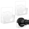 YNL 2 Pack Adhesive Shower Rod Holders, Transparent Rod Retainer