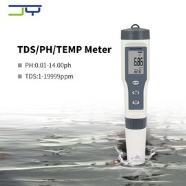 Digital Water Quality Pen Portable LCD Screen ABS 3 in 1 PH TDS Temp Water Quality Tester with Battery Backlight