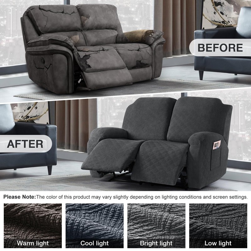 Timeles Extra Wide Recliner Loveseat Covers Oversized Reclining Couch Covers