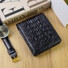 Genuine Crocodile Leather Men's Crocodile Leather Bifold Genuine Leather and