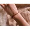 BERGERLIN Genuine Natural Stone Bracelet with 925 Sterling Silver Pearl