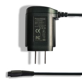 PowerHOOD 5V AC/DC Adapter Compatible with SURKER SK-805 SK-755 SK-535 SK805 SK755 SK535 Mens Clippers Cord Cordless Hair Trimmer Professional Haircut Kit 5 Volt Power Supply Cord Charger Cable PSU