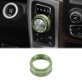 Voodonala for Dodge RAM Aluminum Gear Shift Shifter Switch Transmission Gear Selector Shift Lever Gearstick Knob Coverfor 2013-2017 Dodge RAM Interior Accessories,Green 1pc
