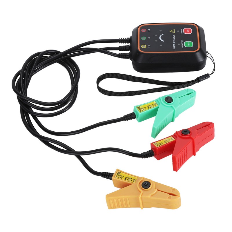 Phase Sequence Detector Non Contact Tester 3PH AC Meter Monitor