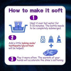 GHOBROFY Galaxy Slime 2 Pack, Stress Relief Clear for Kids Education, Party Favors Soft & Non-Sticky Crunchy for Girls & Boys, Blue