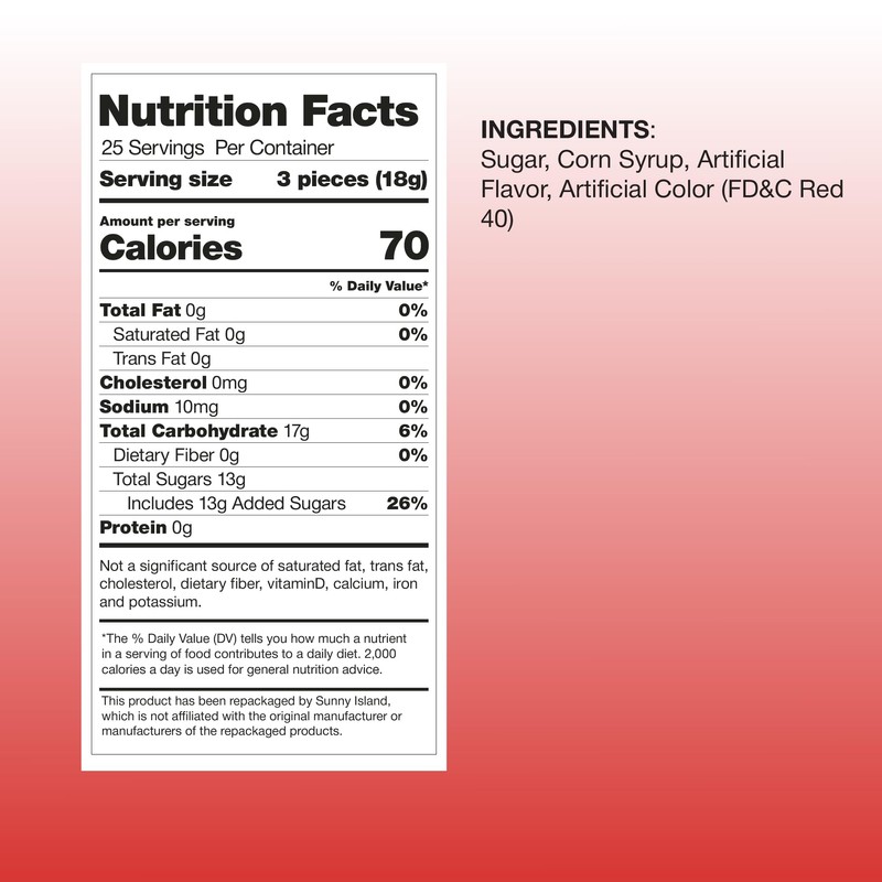 Cinnamon Discs Hard Candy, Individually Wrapped, 1-Pound Bag (About 75