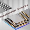 BINQIGOO LED Daytime Running Light Front Bumper Trim for Toyota