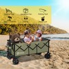 Sekey 48''L Collapsible Foldable Extended Wagon with 440lbs Weight Capacity,