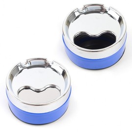 Colored Round Rotary Lid Ashtray Small Ashtray 2ea