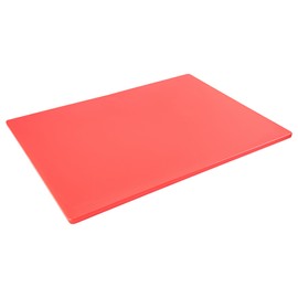 Restaurantware - RW Base 24 x 18 Inch Cutting Board, 1 Color Coded Chopping Board - No Scratch, Dishwashable, Red Plastic Cutting Board Mat, No Slip, Reversible, For Raw Meat
