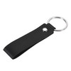 PATIKIL Leather Keychain, PU Circle Keyring Decoration Key Holder Lanyard