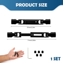 2PCS Drive Shaft,Crawler Gears,Compatible for Trx4m Axles,with Mounting Accessories,Ideal for Competitive Climbers & Advanced Hobbyists, Enhanced Durability for Off-Road Performance