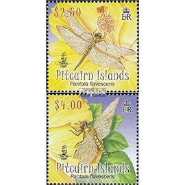 Prophila Collection Pitcairn 783-784 (Complete Edition) 2009 Dragonflies (Stamps for Collectors) Invertebrates Animals Other