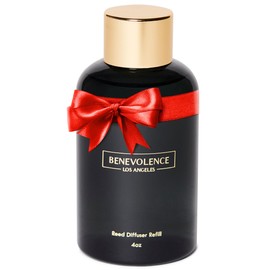 Benevolence LA Rose & Sandalwood Reed Diffuser Oil Refill | Long Lasting Home Fragrance for Bathroom and Bedroom | Essential Oils for Relaxation - 4 oz