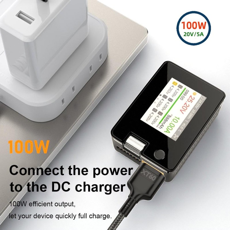 NFHK USB-C 充電ケーブル SC100 プロトコル XT60 - Type-C 高速充電ケーブル RC