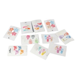 Leadigol Hair Clips for Girls, Snap Clips Start Butterfly Heart Hair Clips Colorful Cute Lovely Metal Hair Barrettes Hair Accessories Small BB Clip