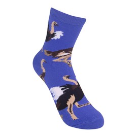 FUNATIC Ostrich Socks for Kids Ages 7-10, One Size Fit Most | Animal Gift Idea with Big Bird Theme | Africa Design Accessory | Adventure Party Supplies Apparel Present | African Safari Themed Item