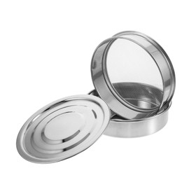 NOLITOY 1 Set Stackable Sprouting Kit with Lid Stainless Steel Seedling Trays for Wheat Grass Alfalfa Broccoli Compact Home Commercial Germination for Fresh