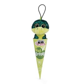 Glubschis School Cone Cuddly Toy Pendant 9 cm, Unicorn Milky Fairy, Dragon McDamon, Parko, Owl Rosina, Twila as Back to School Gift, Keyring with Large Glitter Eyes (Parko)