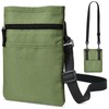 Wasenn Men's Maho Pouch, Shoulder Bag, Canvas, Neck Pouch, Pochette,