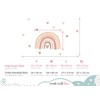Little Deco DL935-1 Wall Sticker Rainbow Boho Wall Sticker Hearts